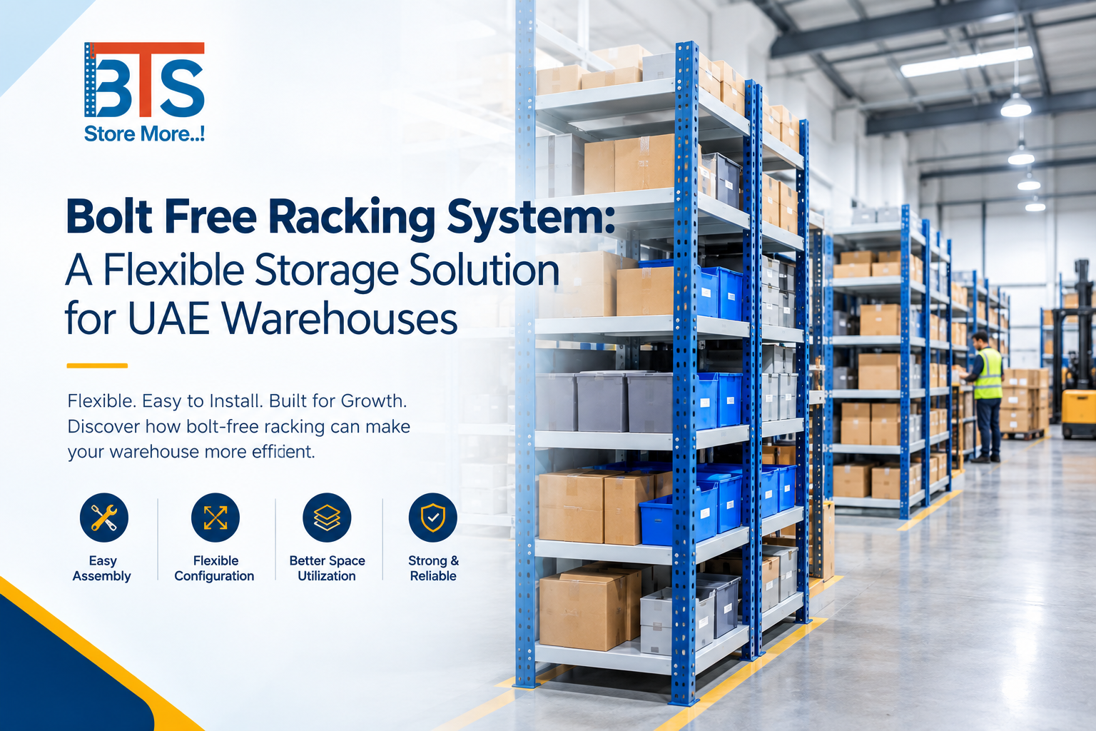 Bolt free racking system