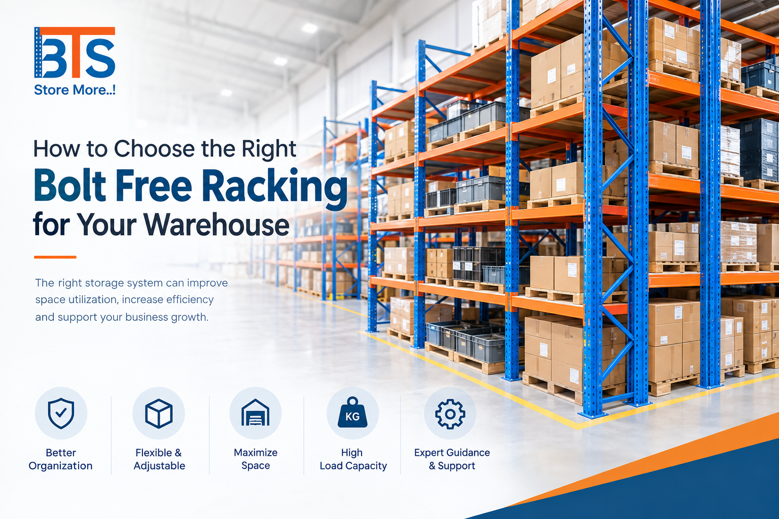 Bolt Free Racking for UAE Warehouses | BTS Racking