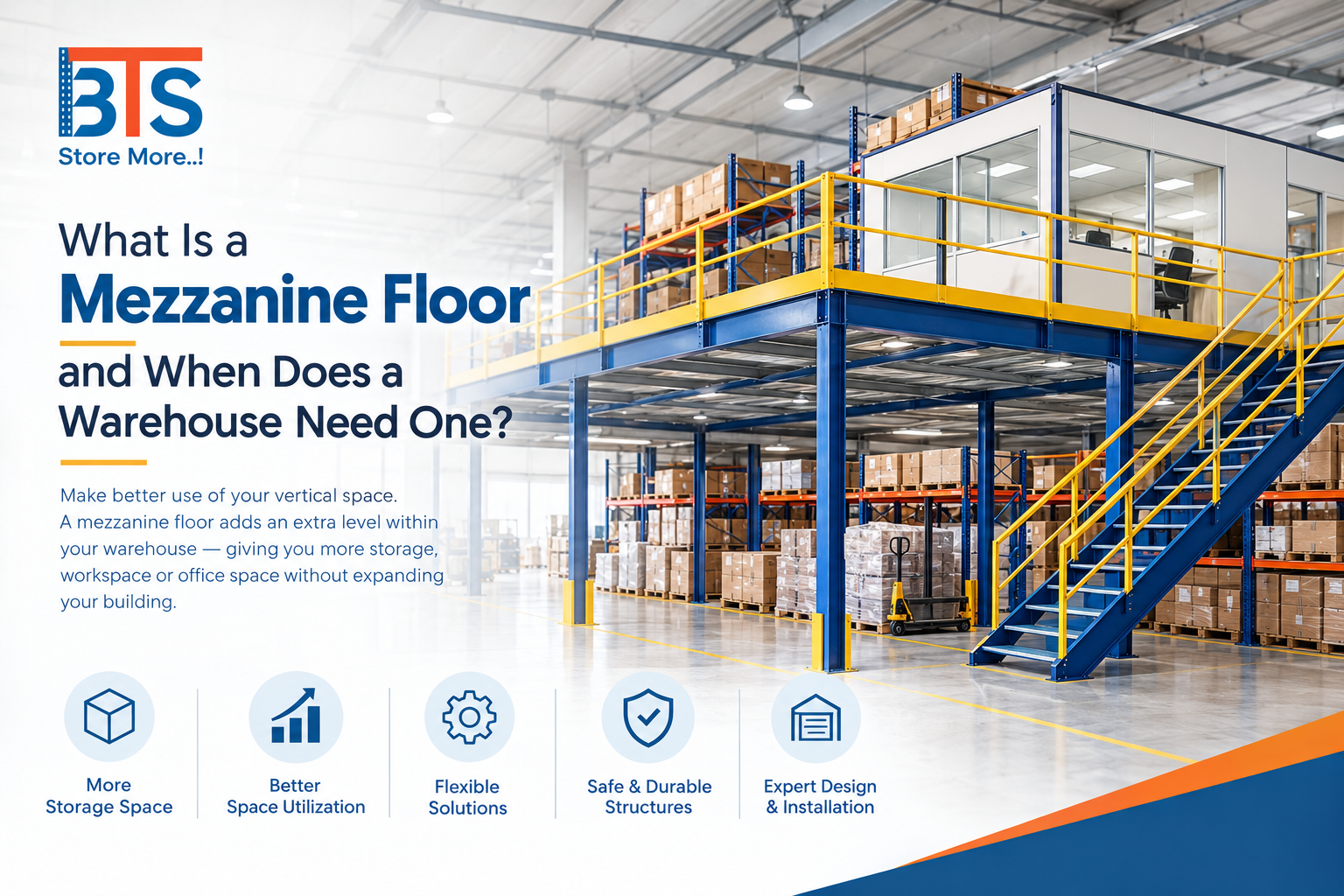 Mezzanine Floor Warehouse Solutions | BTS Racking